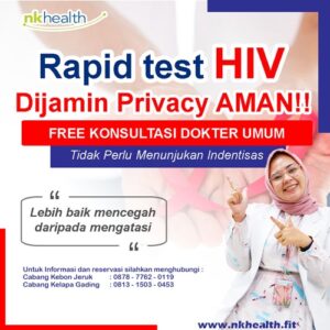PEMERIKSAAN HIV NK HEALTH - Klinik Fisioterapi dan Dokter di Jakarta