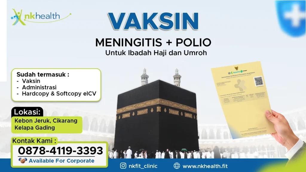 Vaksin Meningitis dan polio untuk haji dan Umroh