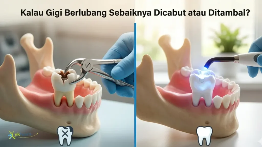 Kalau Gigi Berlubang Sebaiknya Dicabut atau Ditambal