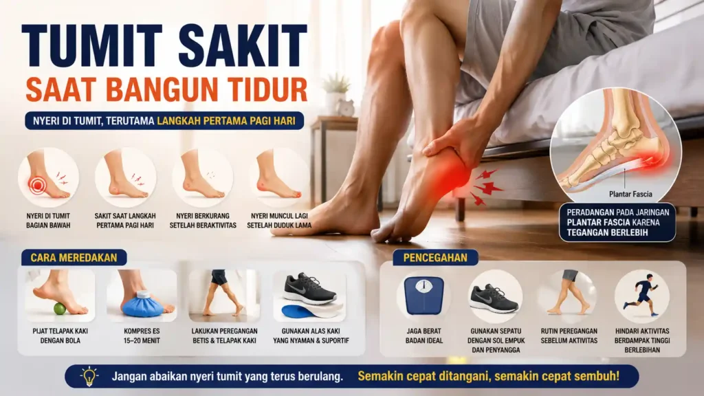 Tumit Kaki Sakit Saat Bangun Tidur