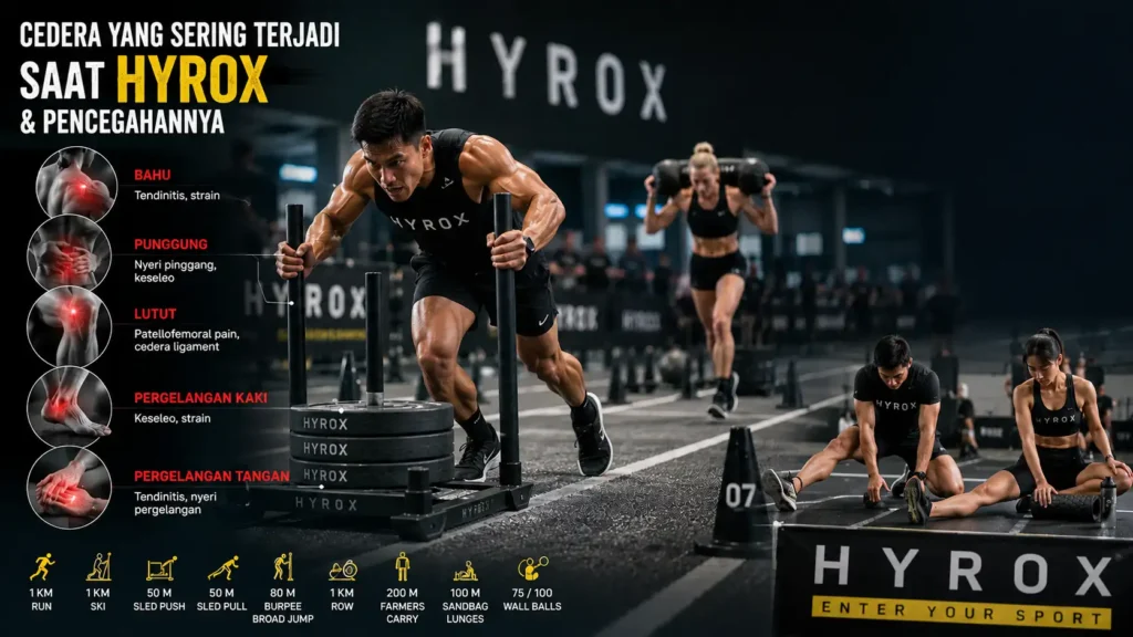 cedera yang sering terjadi saat hyrox