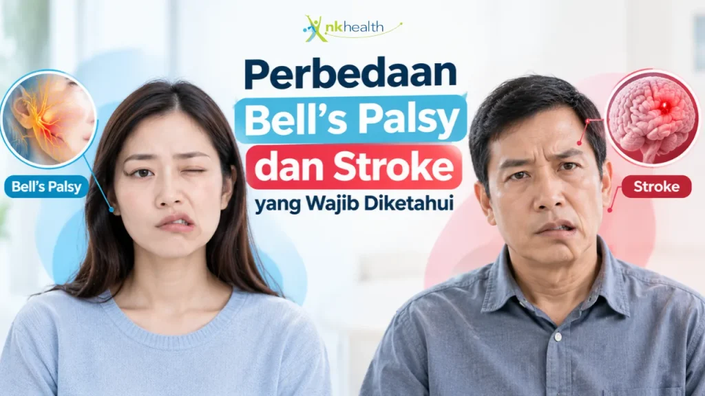 perbedaan bell's palsy dan stroke
